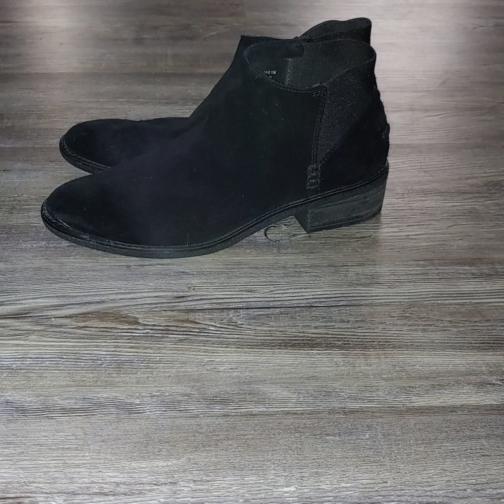 Sperry Top Sider black suede ankle boots Sz 11